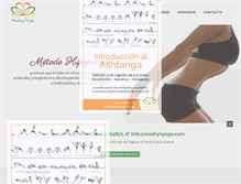 Tablet Screenshot of madrynyoga.com